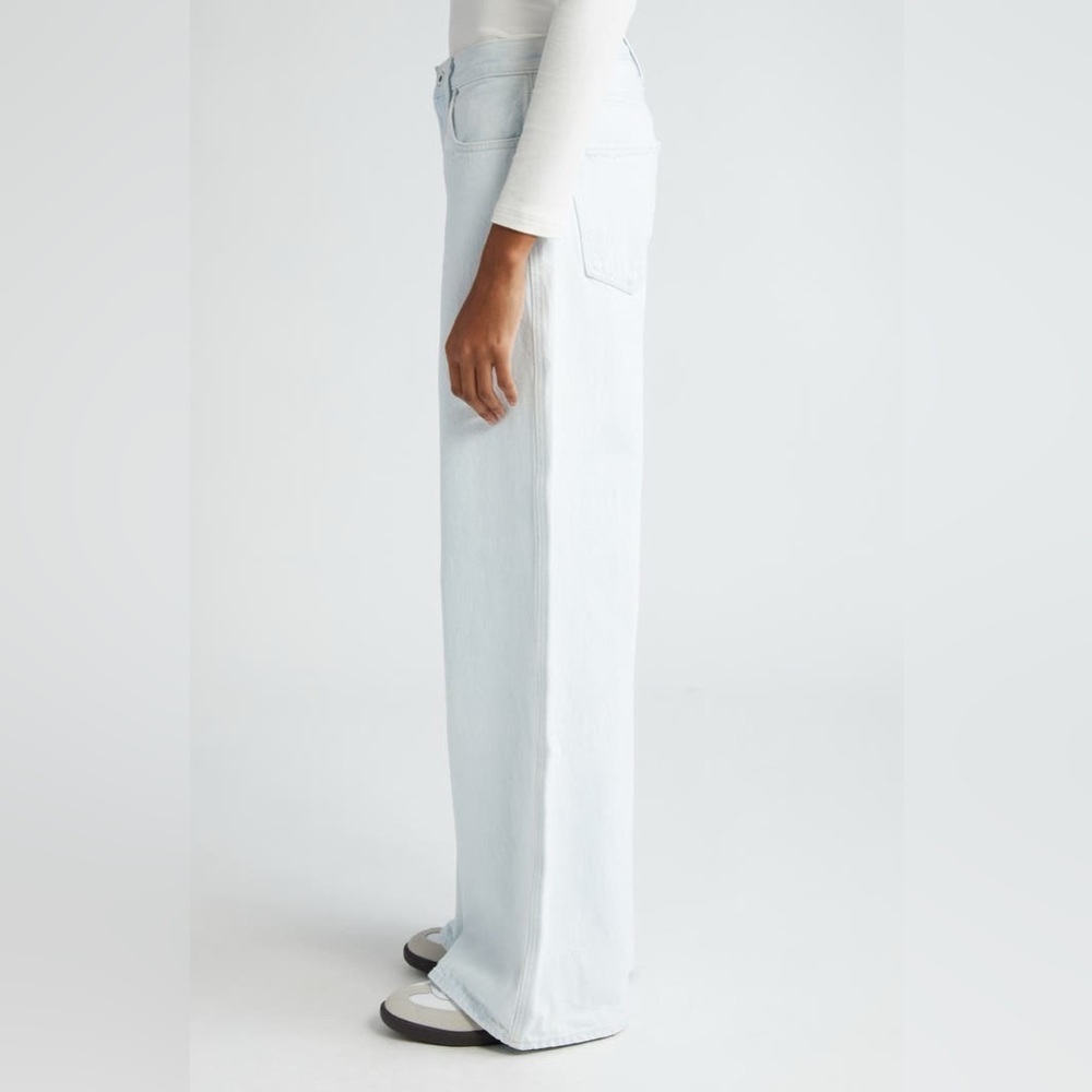 EUC Favorite Daughter The Ollie Ultimate Baggy Wide Leg Jeans in "Blue Bird" - Picture 3 of 14